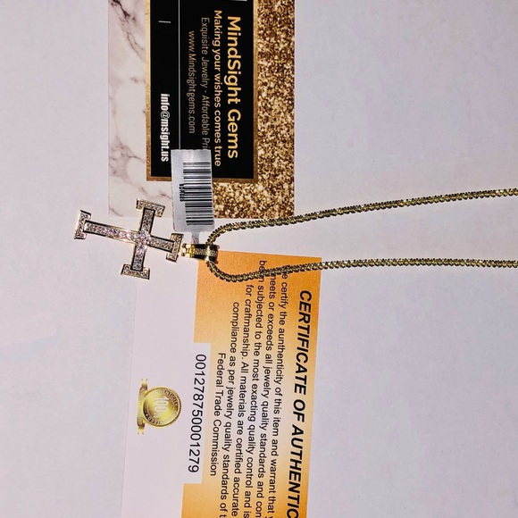 Real diamond cross pendant, 100% natural real diamonds NOT CZ not lab made, SALE - Picture 7 of 7